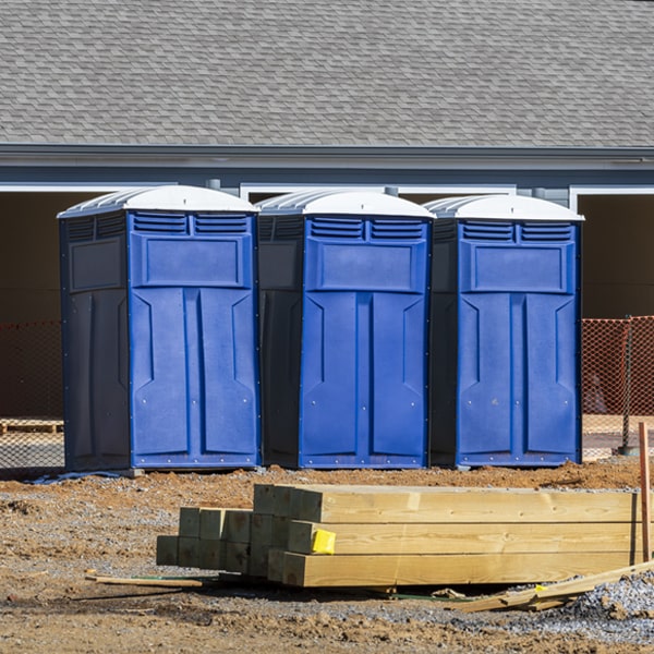 how can i report damages or issues with the portable toilets during my rental period in Brookville IN